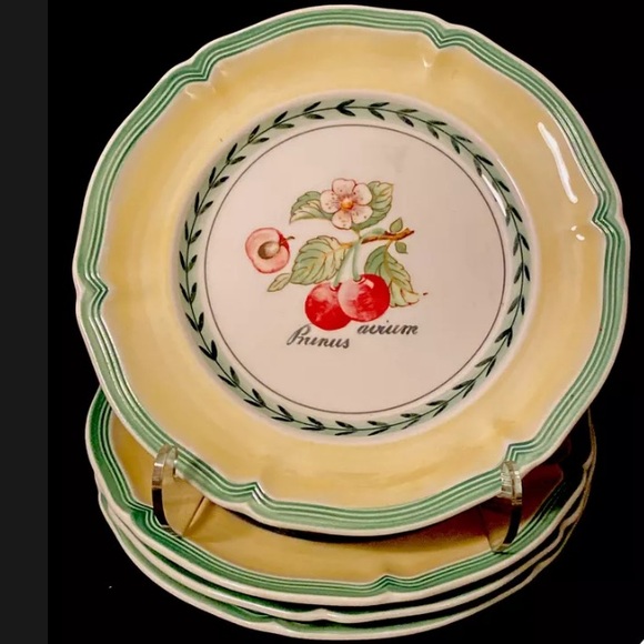 Villeroy & Boch French Germany Garden Valence Bread & Butter Plate Yellow Green